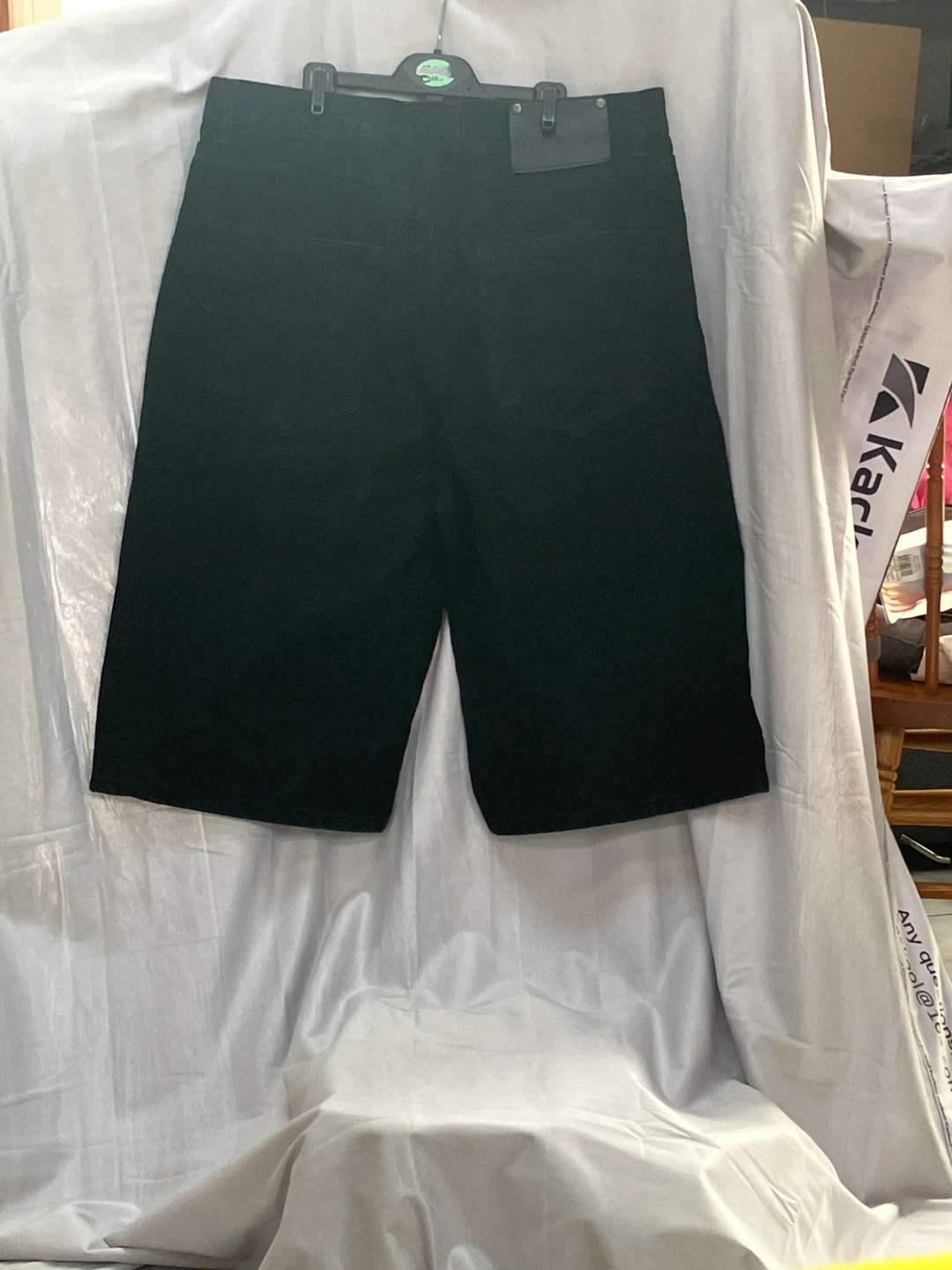 Black Denim Shorts - photo 2