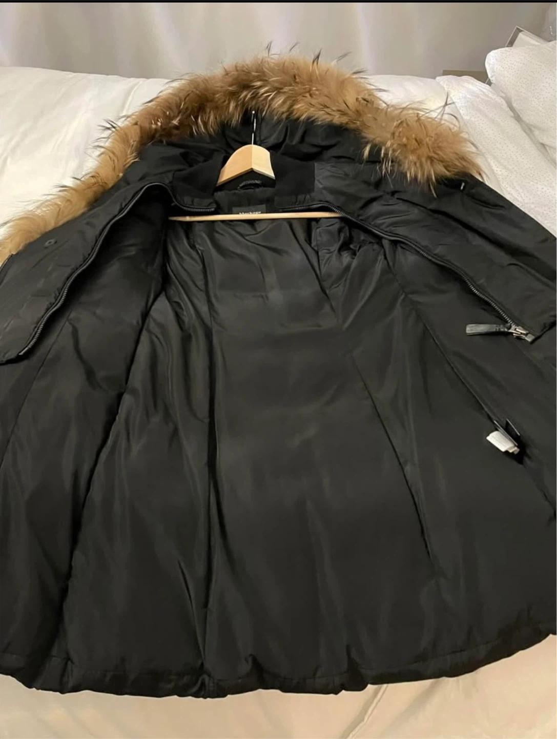 Mackage Black Down Coat with Fur Trim - photo 3