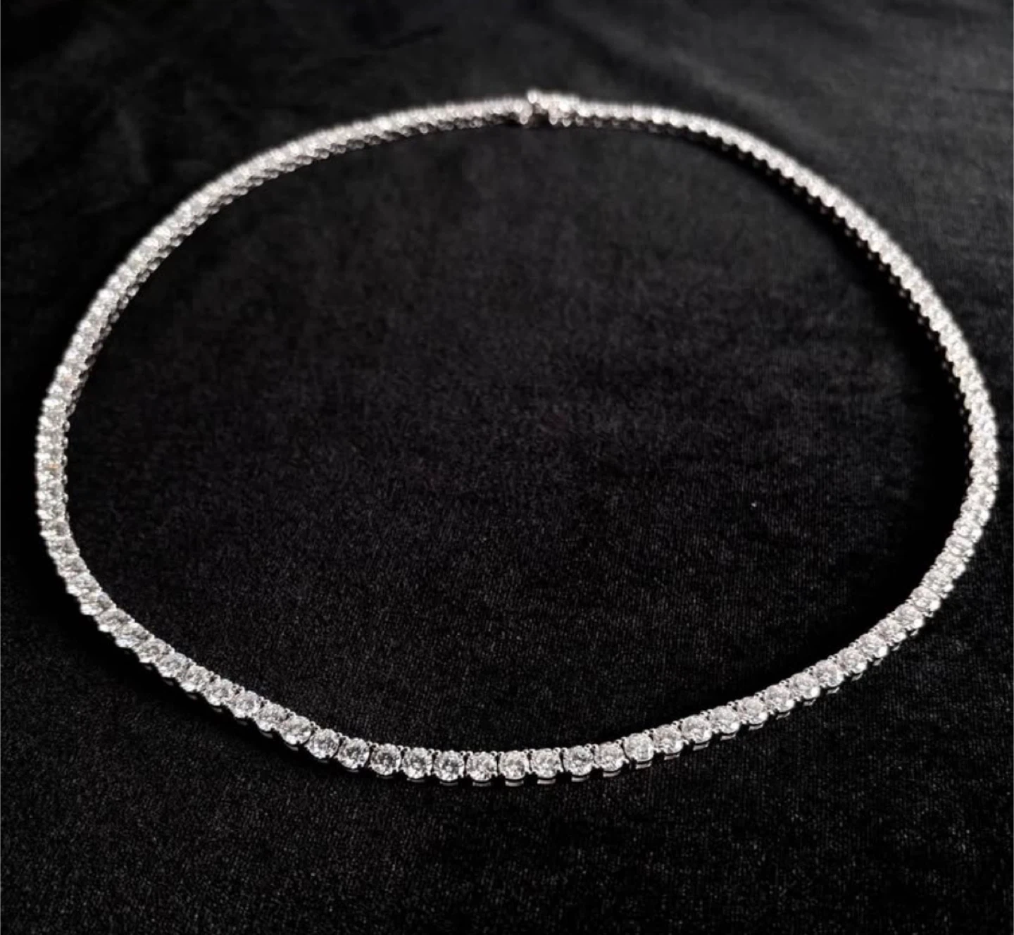 4mm Moissanite Tennis Chain 20” – D Color VVS1 Diamond Look - photo 2