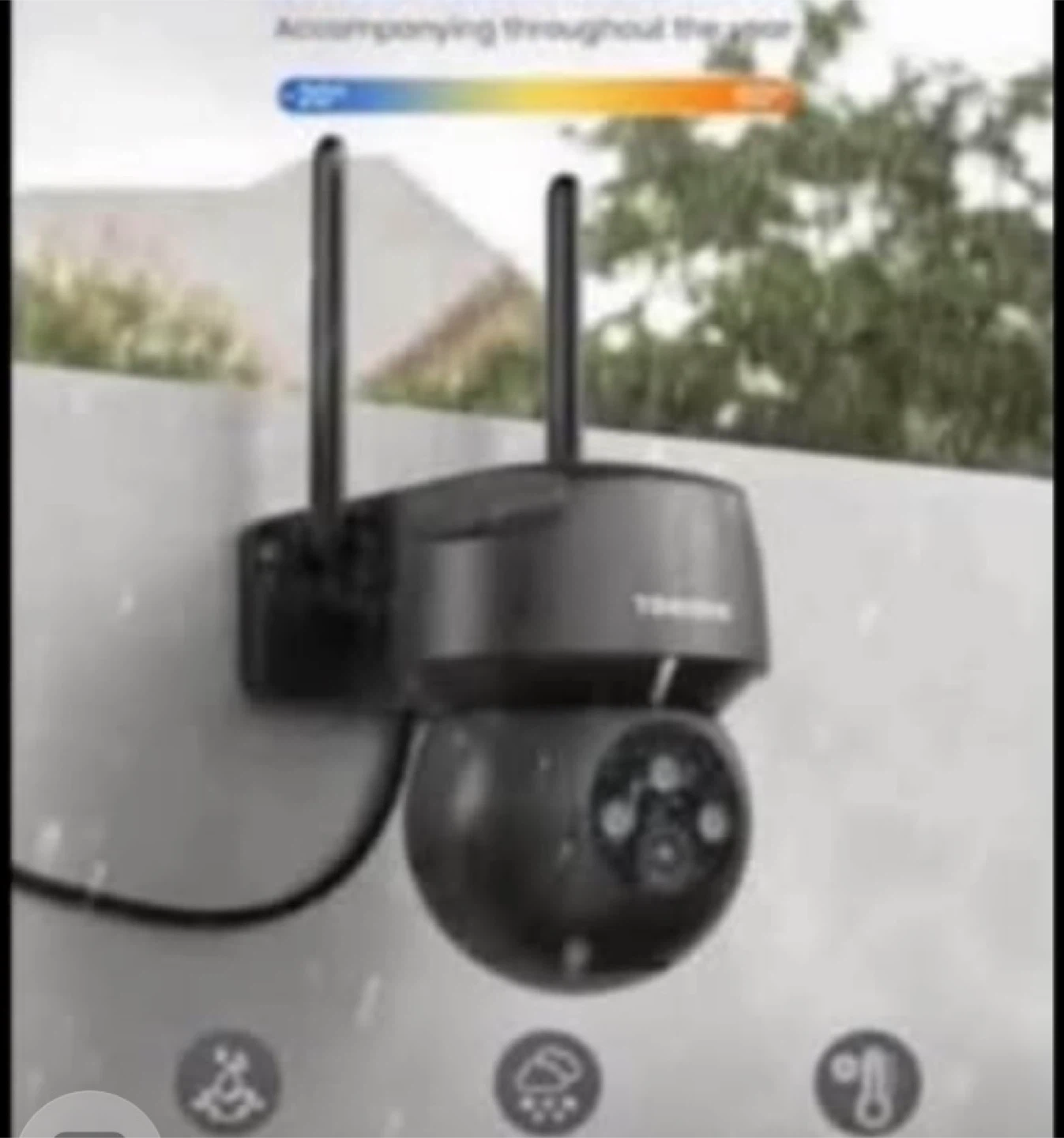 Security Camera with 2K Resolution and Color Night Vision - photo 2