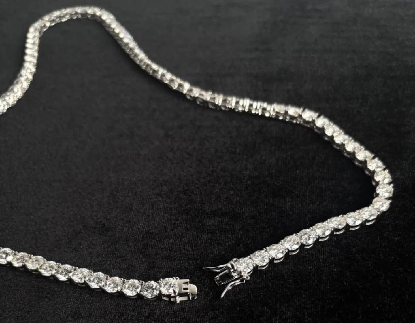 5mm Moissanite Tennis Chain 20” – D Color VVS1 Diamond Look - photo 3