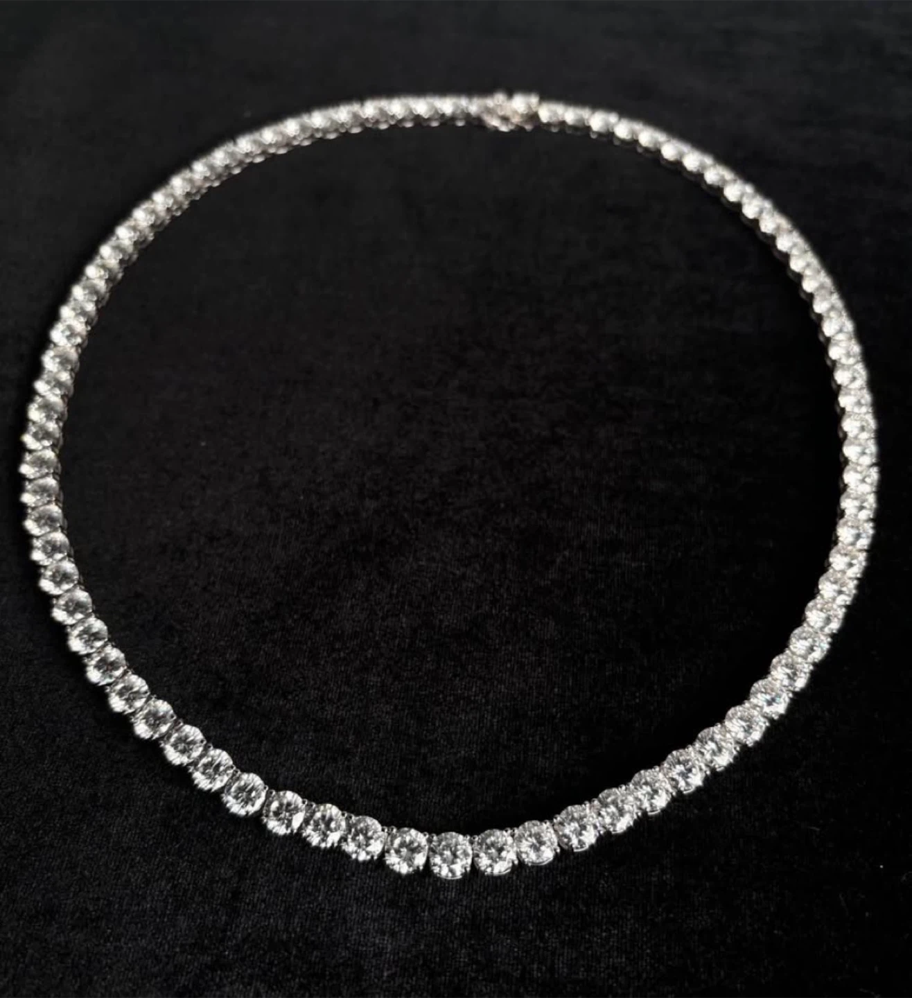 6mm Moissanite Tennis Chain 20” – D Color VVS1 Diamond Look - photo 2