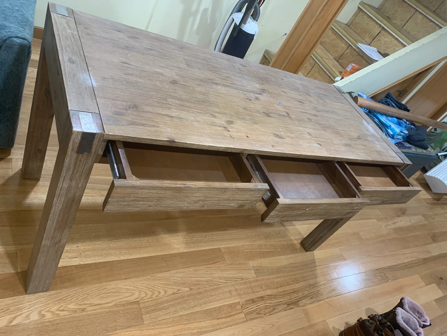 Structube Desk with 3 Drawers