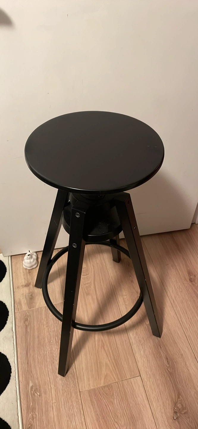 4 x DALFRED Adjustable Bar Stool - Black