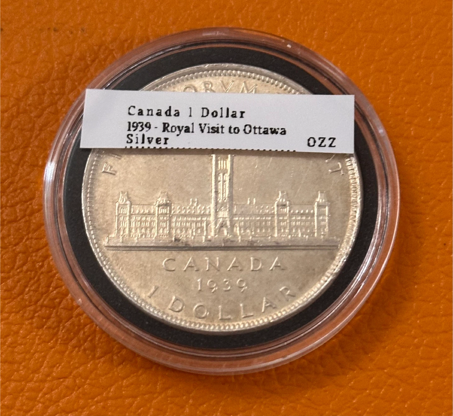 1939 Canada Silver Dollar - Royal Visit to Ottawa