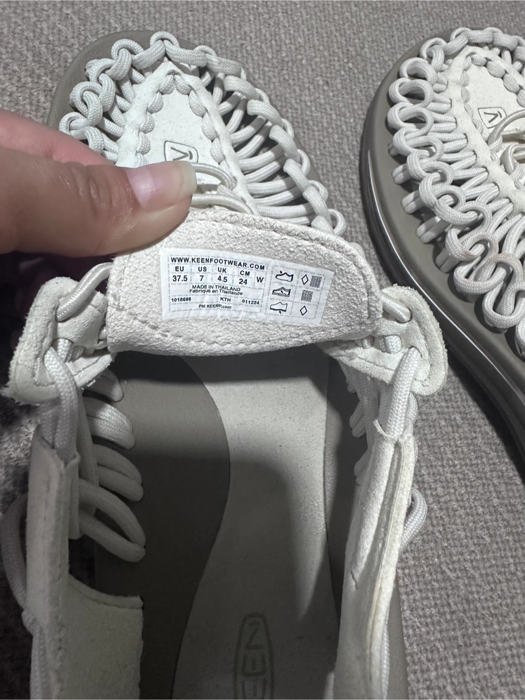 KEEN Uneek Women's Sandals White/Gray Size 7.5 - photo 3