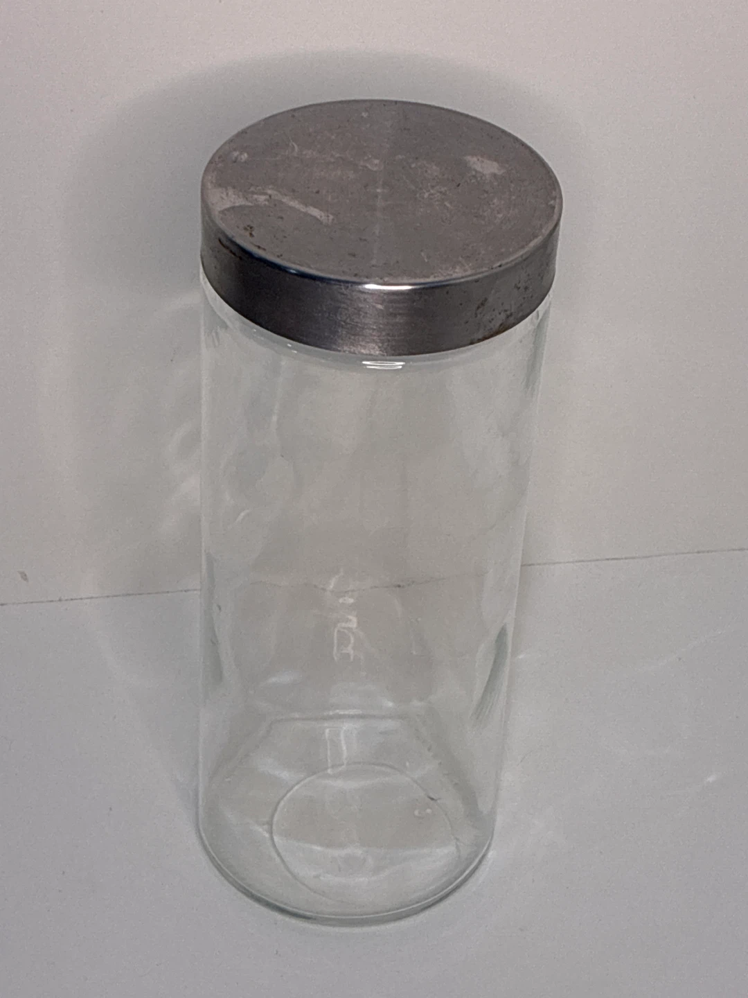 Glass Storage Jar with Metal Lid