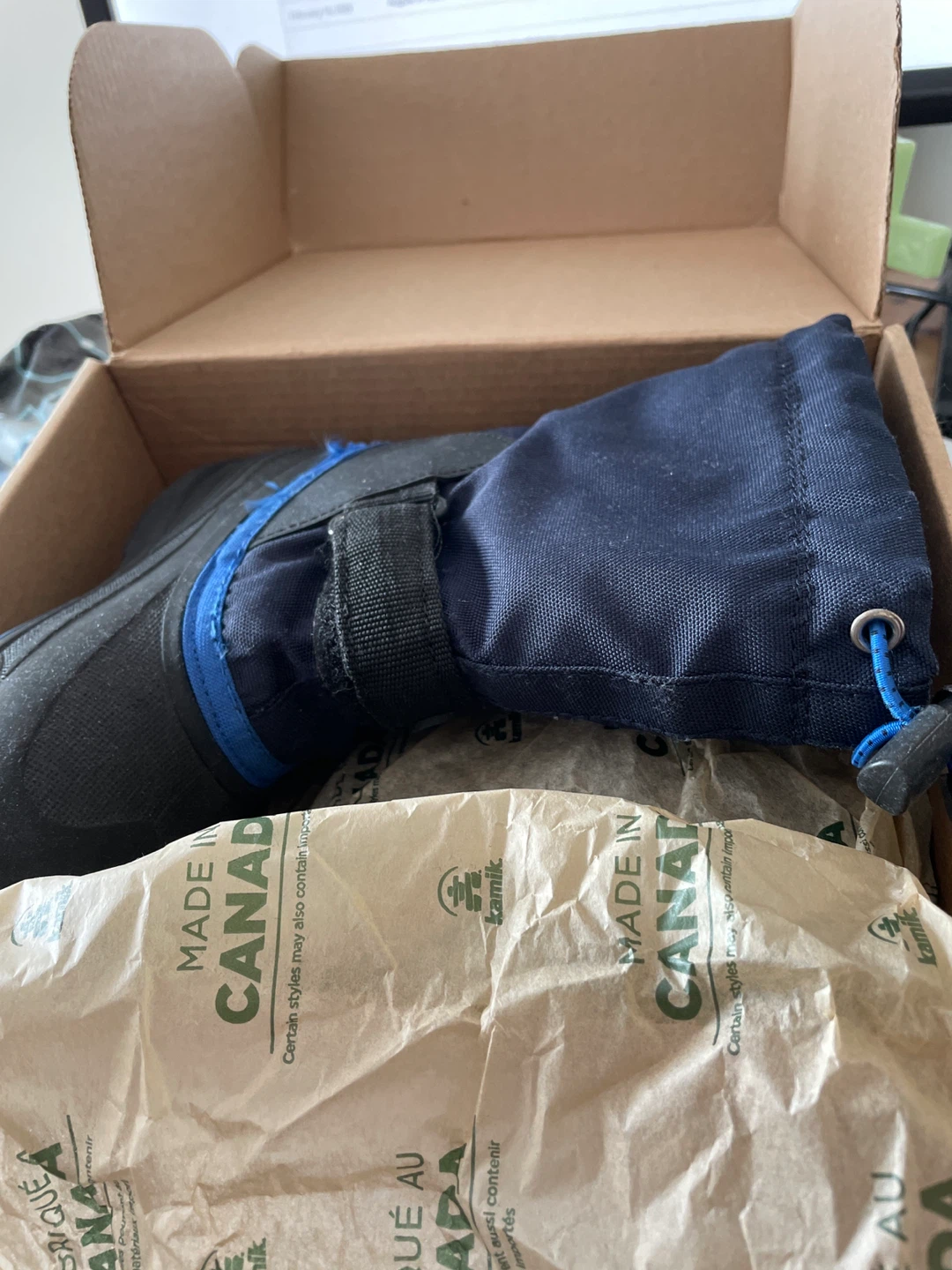 Kamik Navy Blue Waterproof Winter Boots - Size 11 Kids - photo 3
