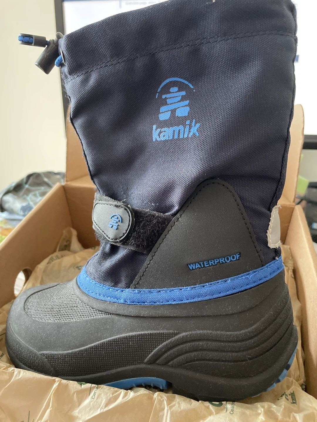 Kamik Navy Blue Waterproof Winter Boots - Size 11 Kids - photo 4