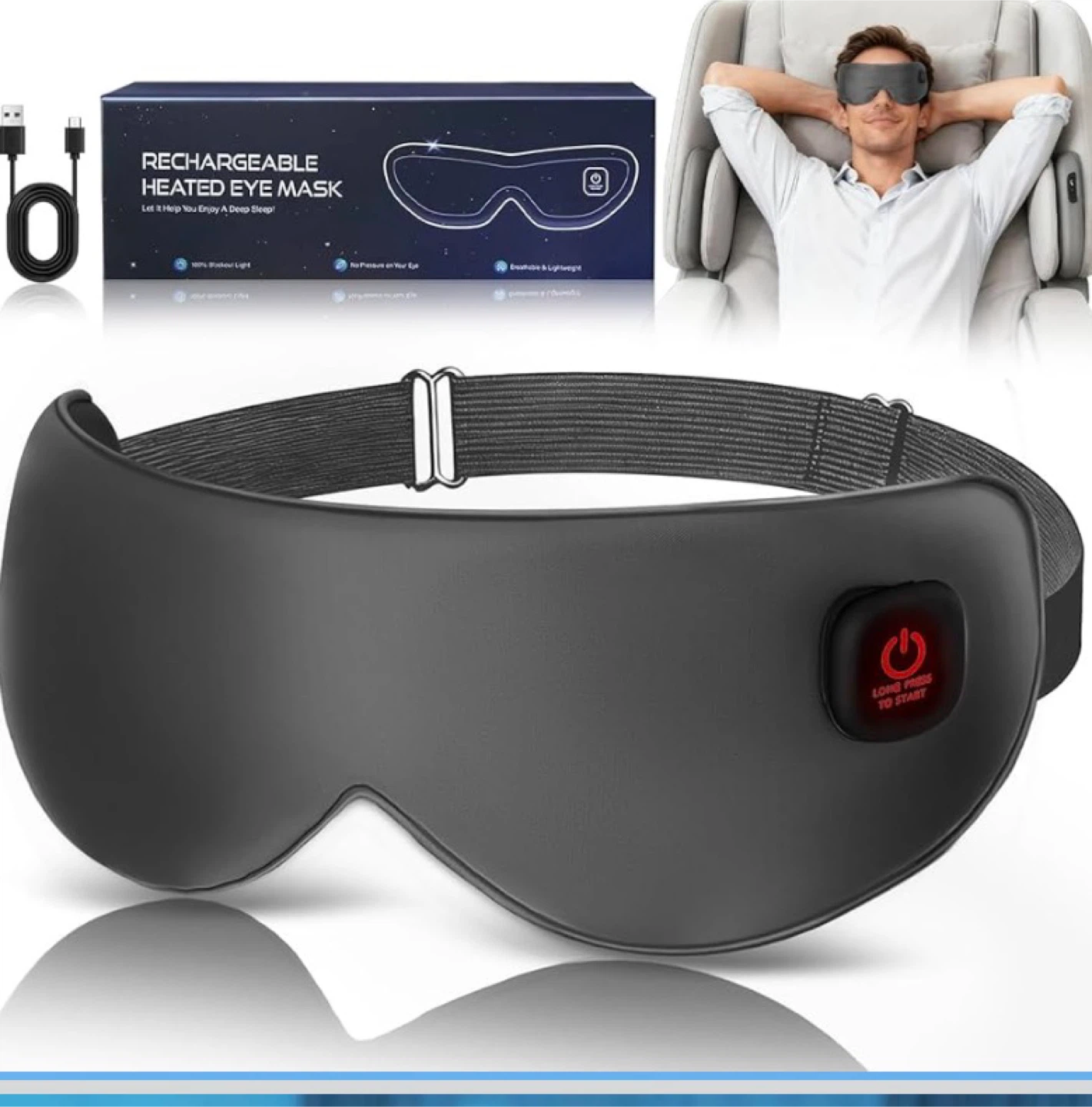 Rechargeable Heated Eye Mask