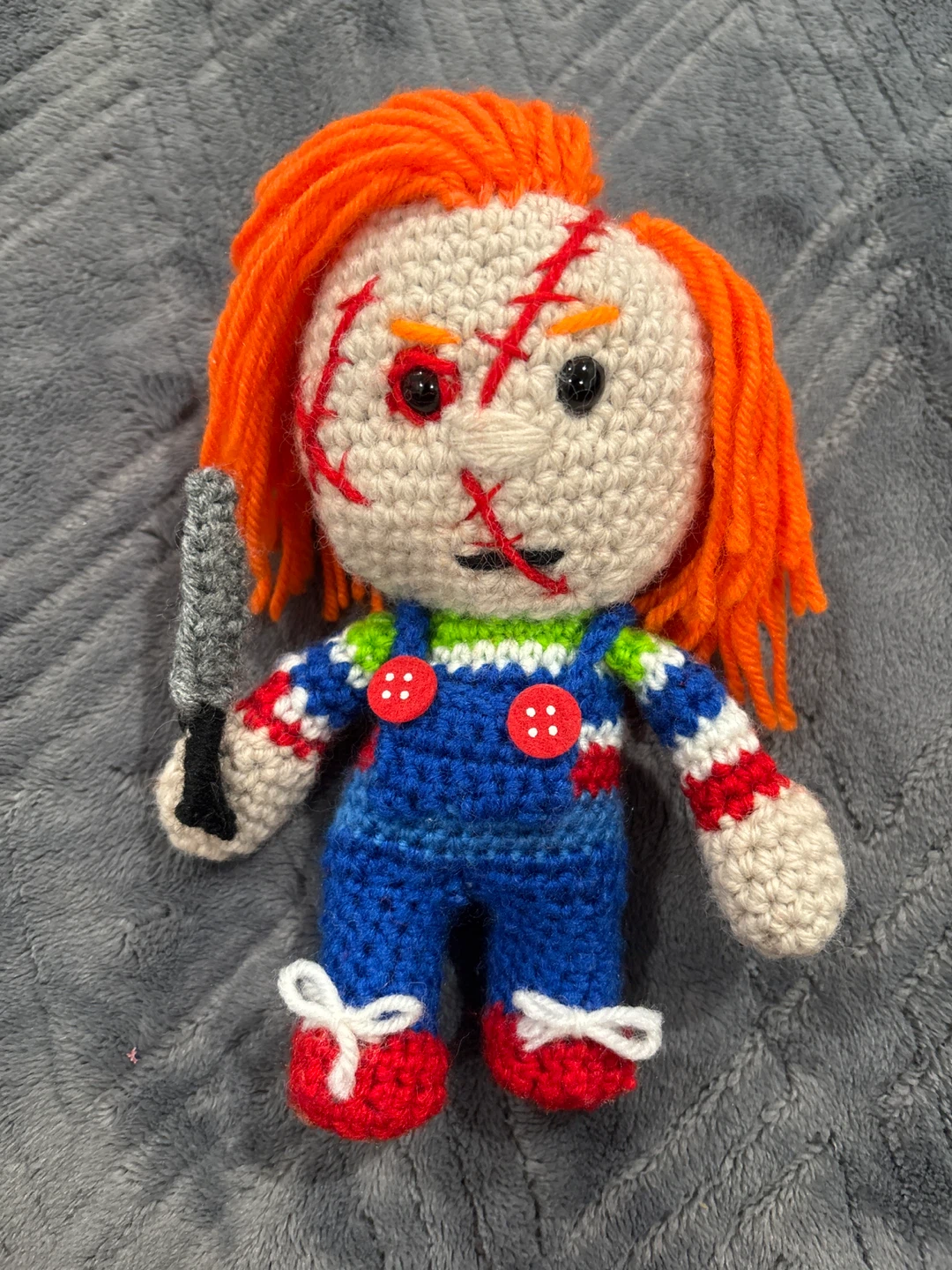 Handmade Crochet Chucky Doll