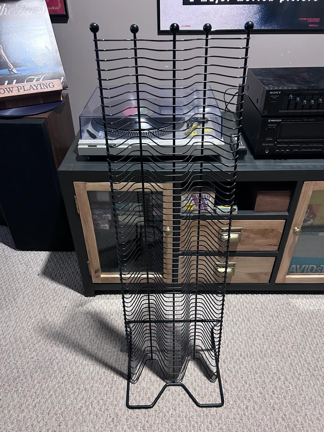 2 x Black Metal CD Display Racks - photo 3