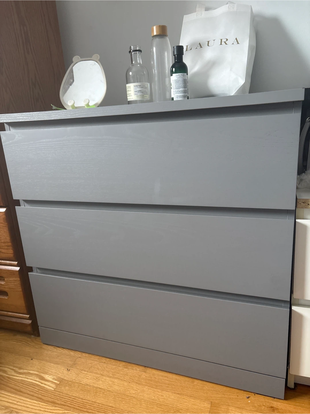 IKEA Grey 3-Drawer Dresser