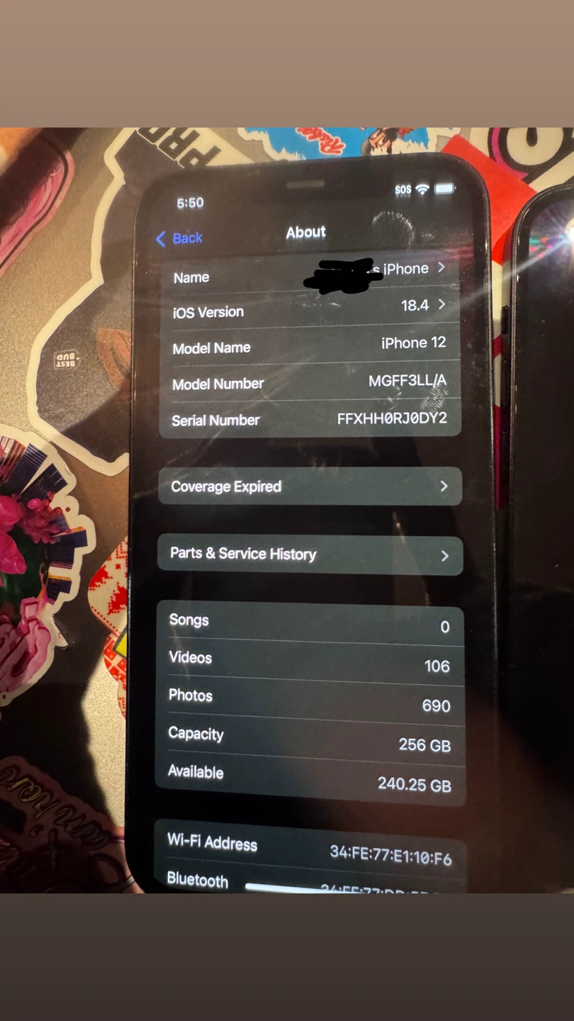 Apple iPhone 12 - 256GB - Black