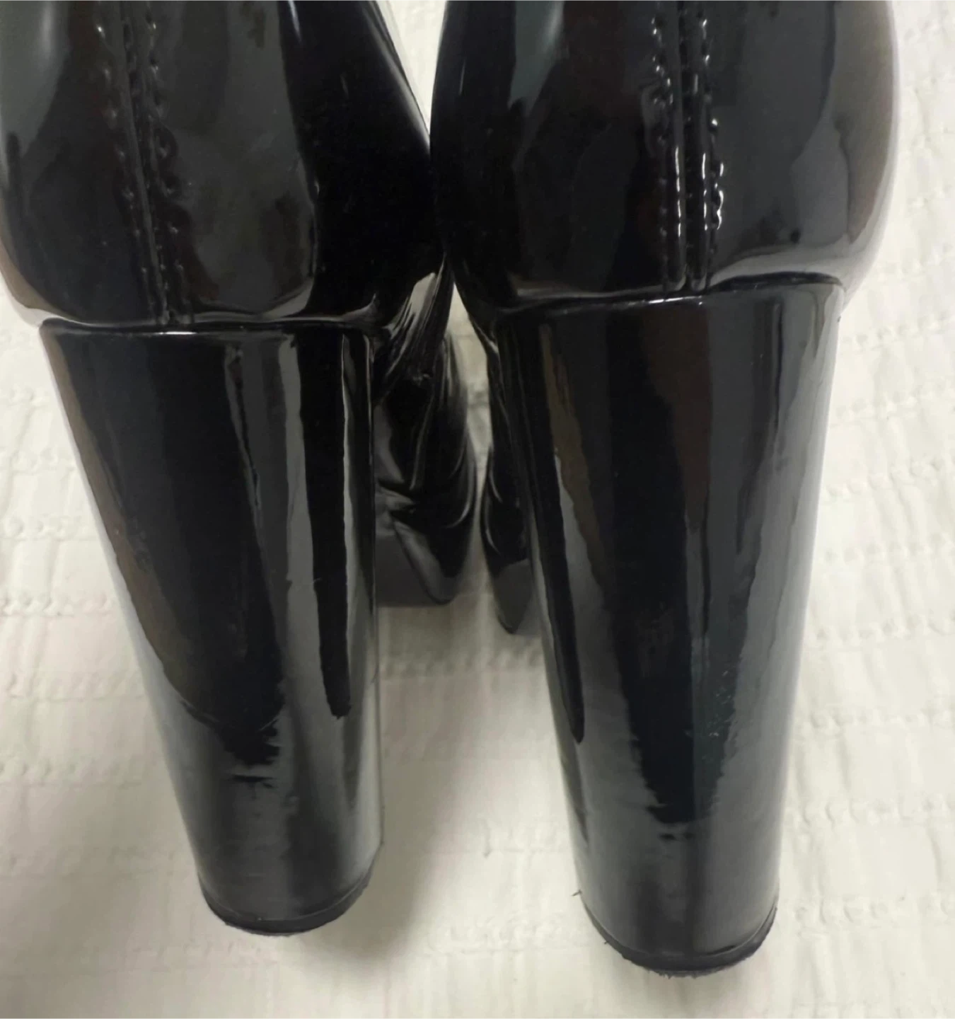 New black patent platform boots #7 - photo 2