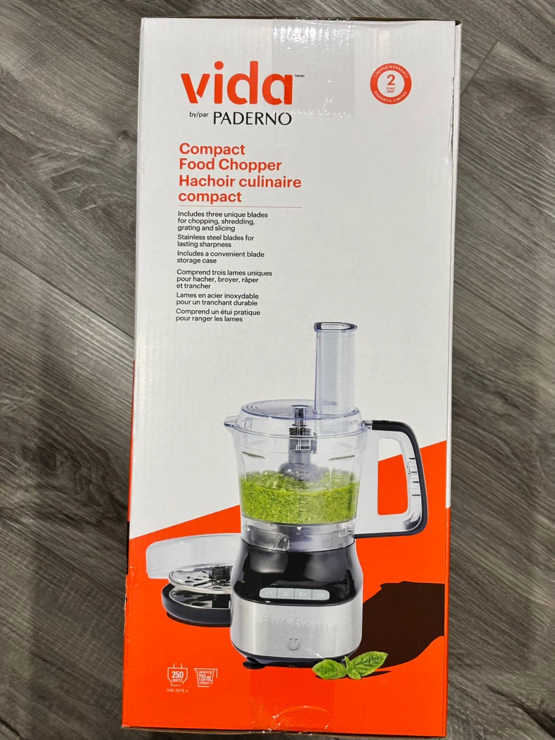 NEW: Vida by Paderno Compact Food Chopper - photo 2
