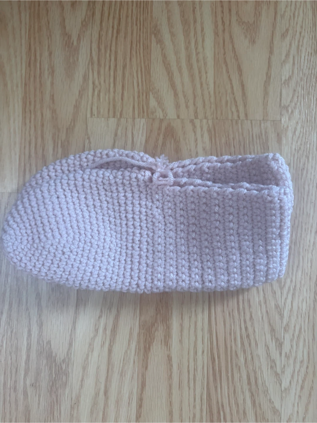 Hand-Knit Pink Slippers