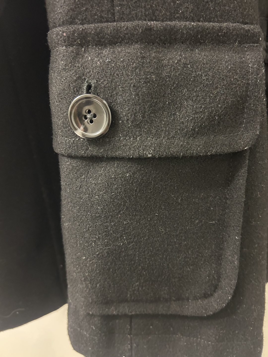 Bossini Black Duffle Coat with Toggle Closures - photo 3