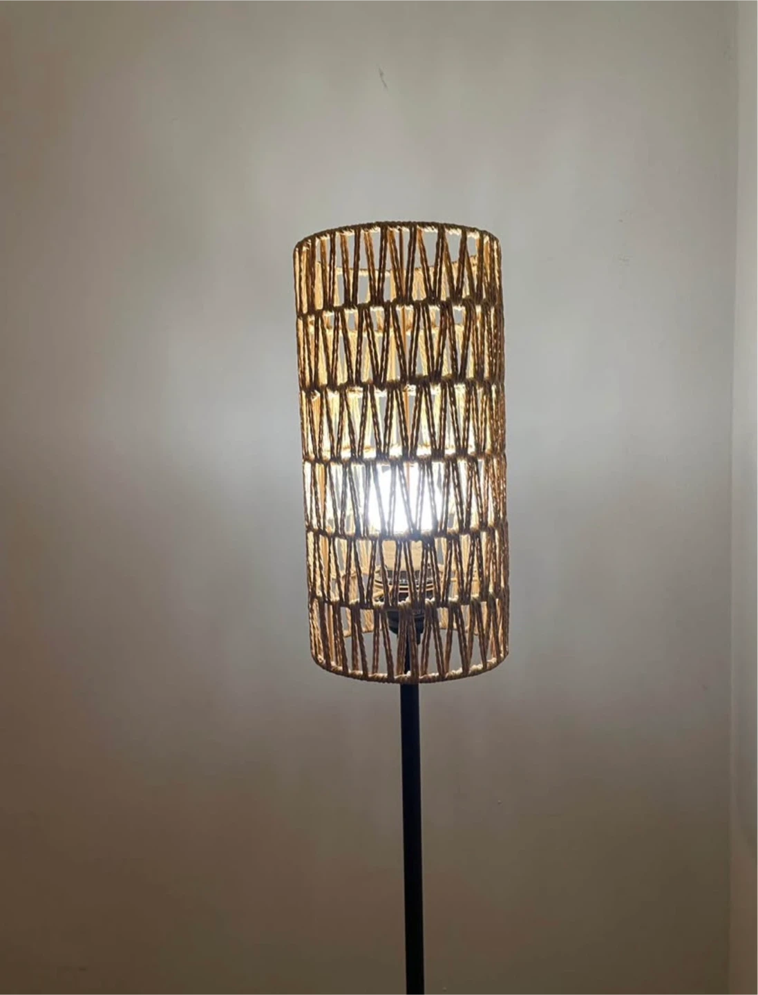 Woven Standing Floor Lamp - photo 3