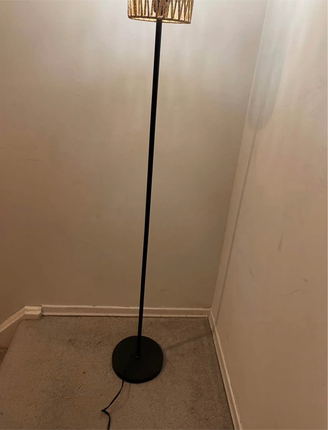 Woven Standing Floor Lamp - photo 2