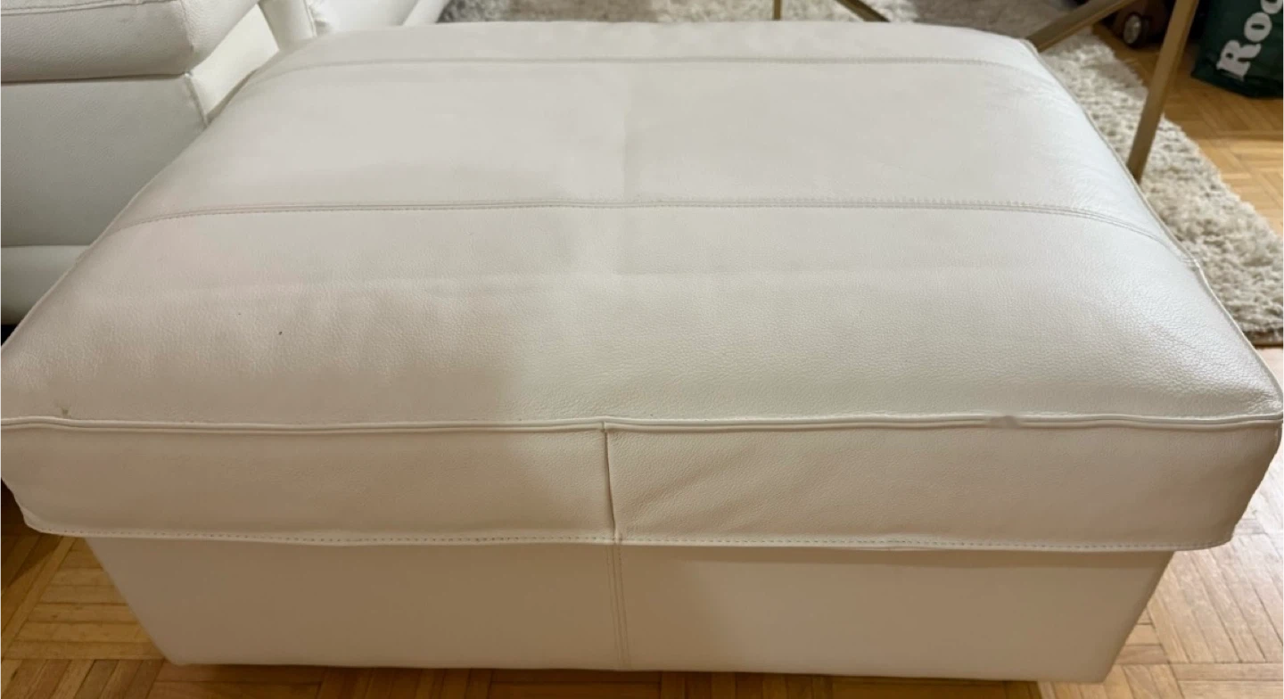 White ottoman - photo 3