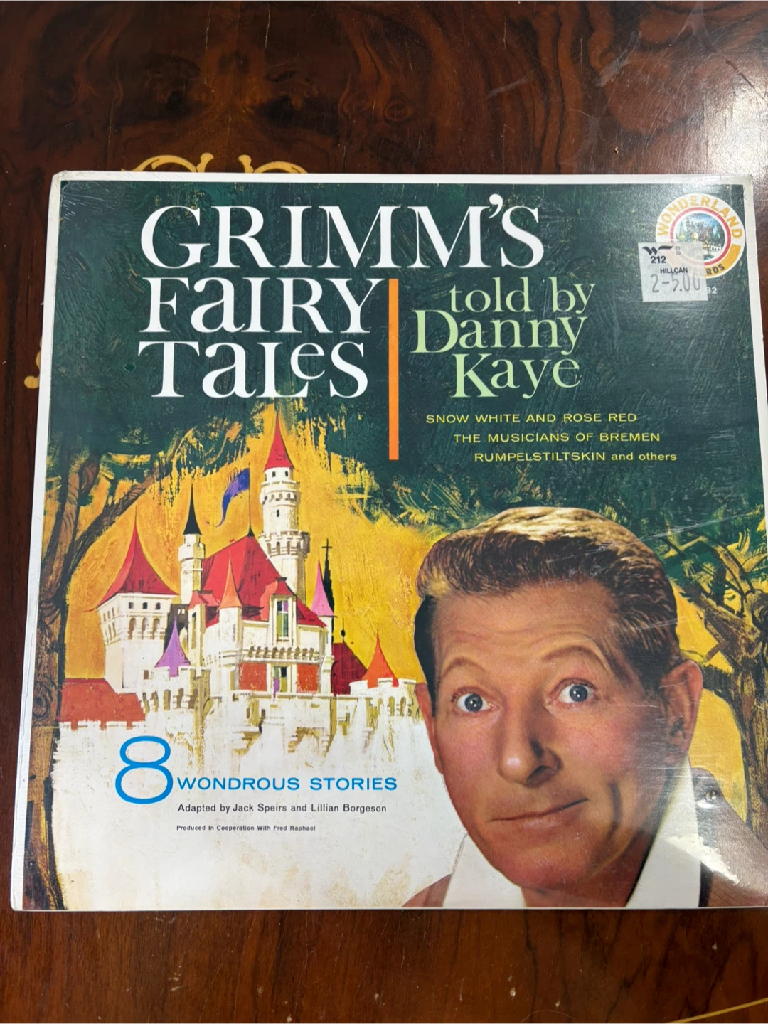 Grimm's Fairy Tales Told by Danny Kaye LP Record