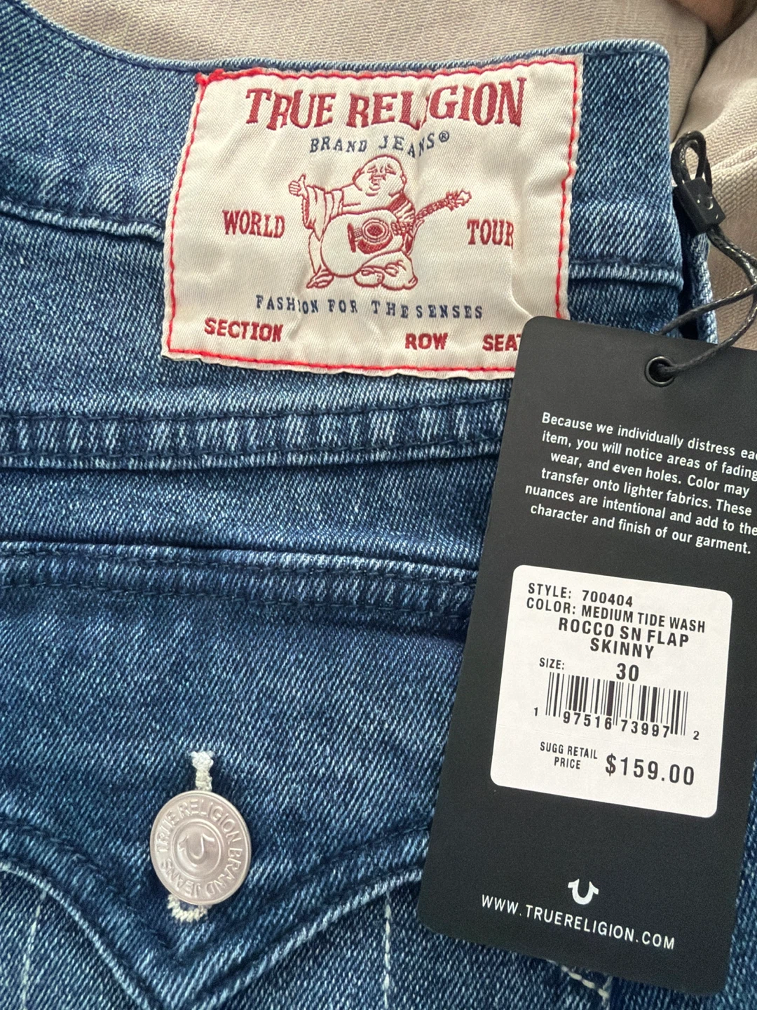 True religion jeans skinny size 30/32
