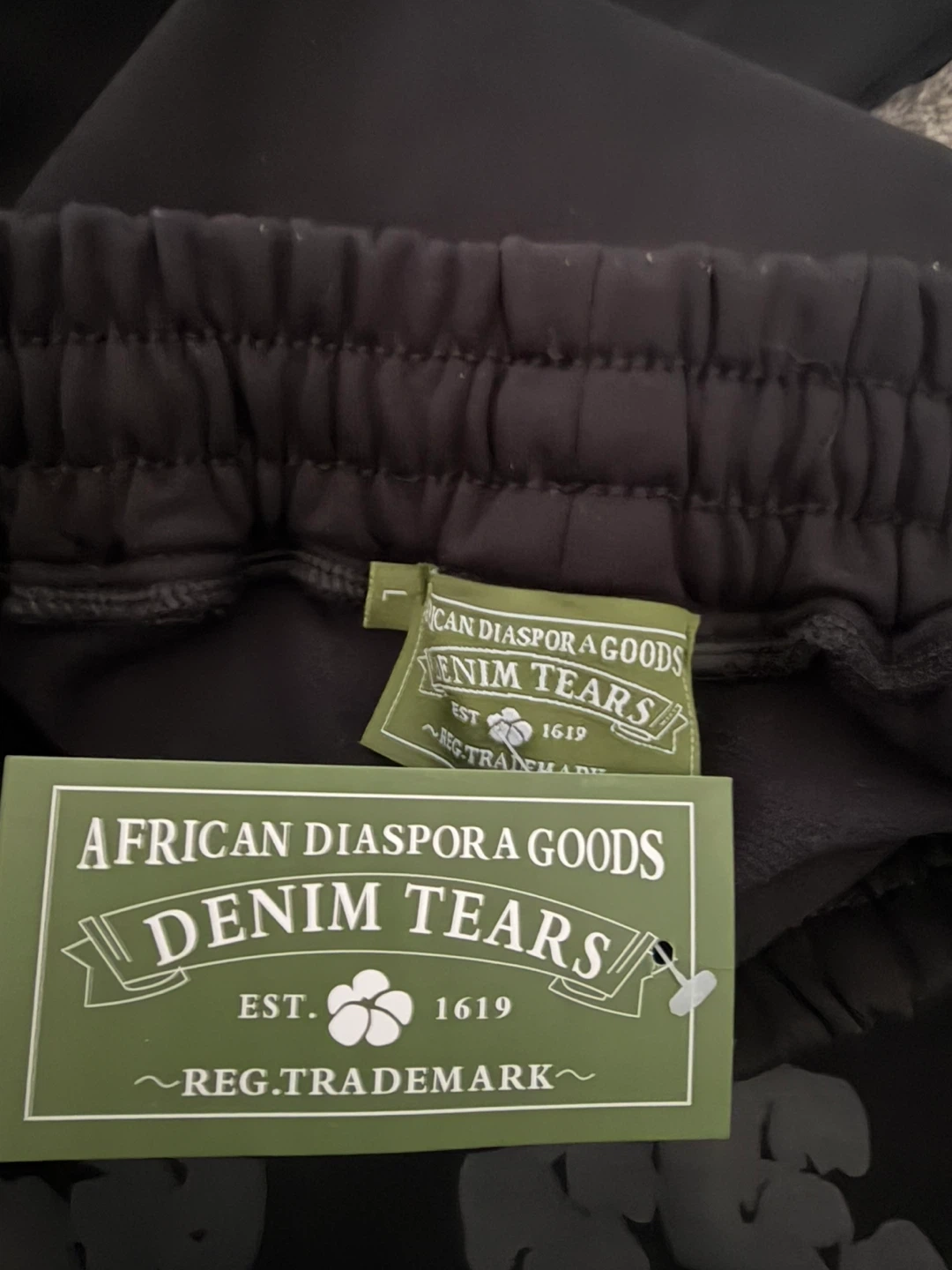Denim Tears Black Hoodie and Sweatpants Set - photo 4