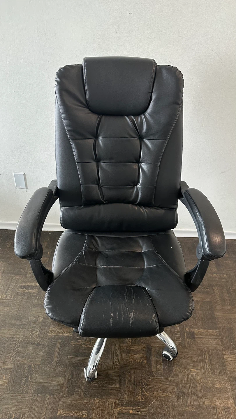 Black Executive Office Chair with Footrest - photo 5
