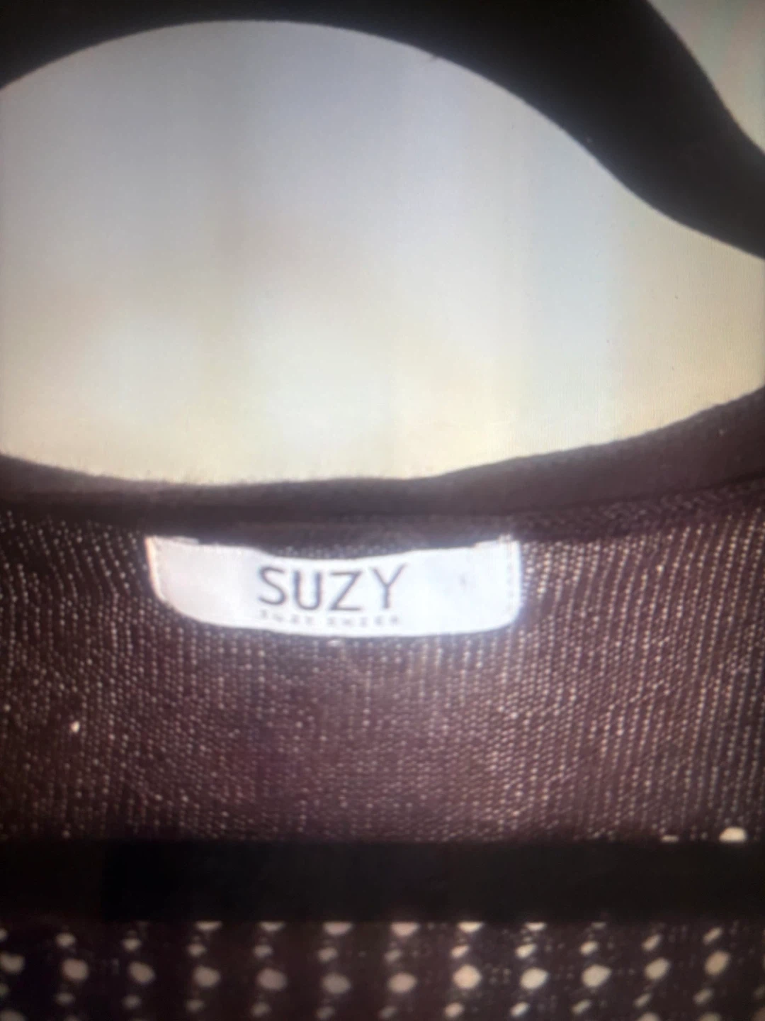 Chandail SUZY court noué brun - photo 2
