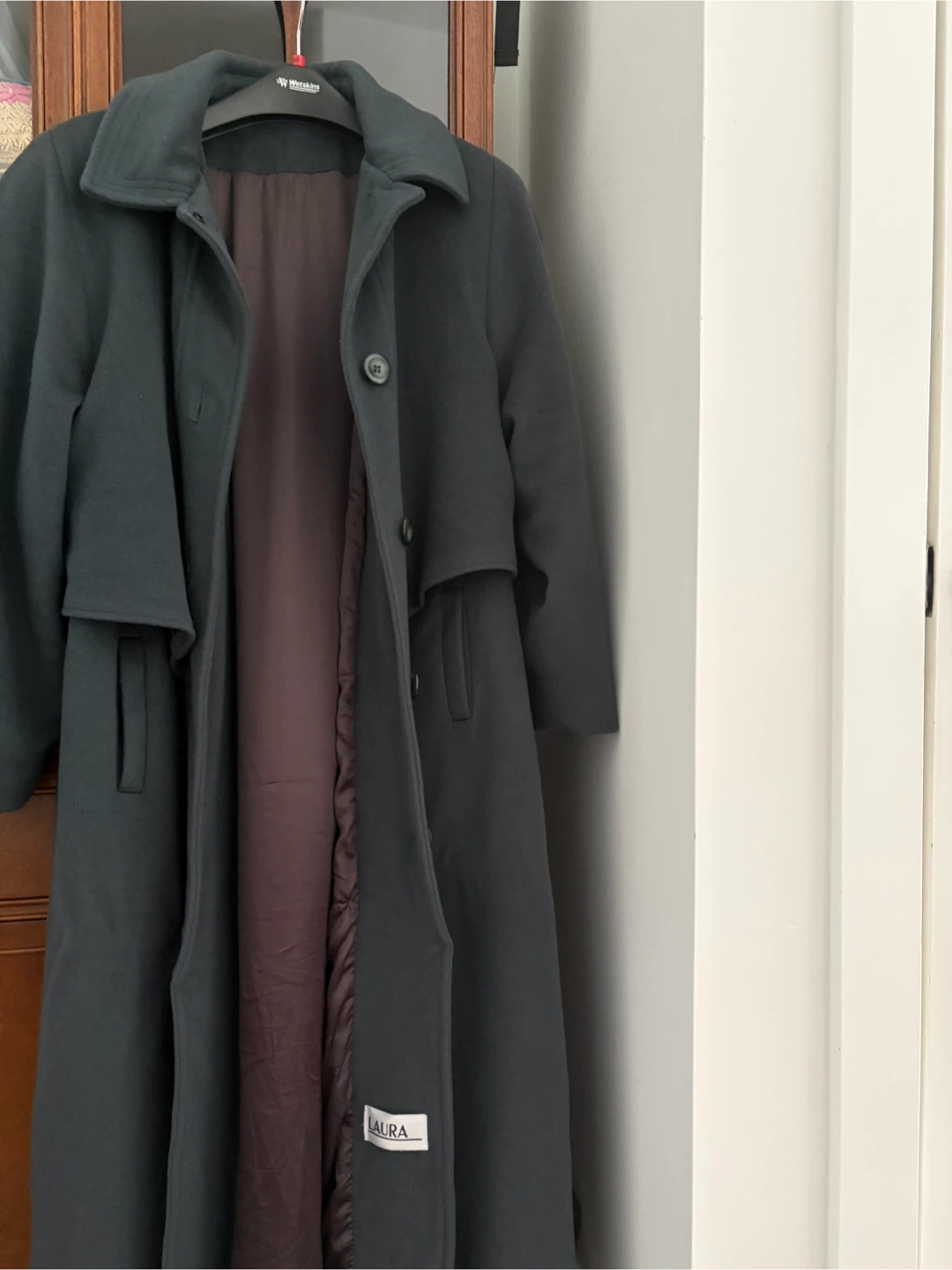 Laura Women's Long Dark Grey Coat