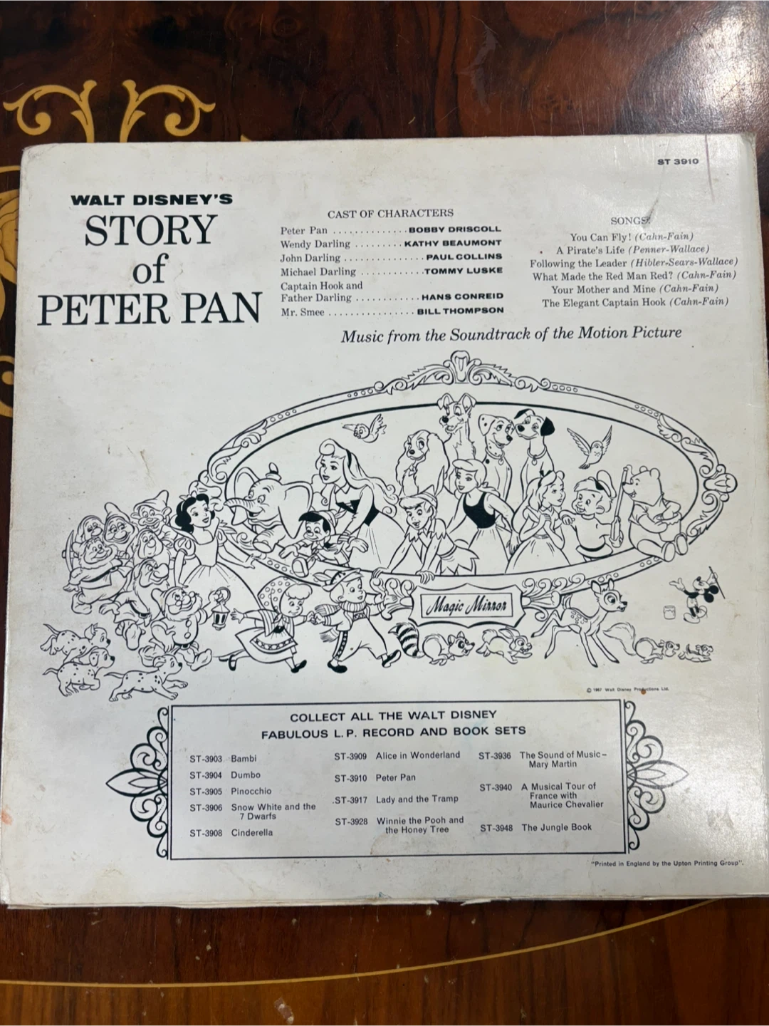 Walt Disney's Peter Pan Storyteller Record ST 3910 - photo 2