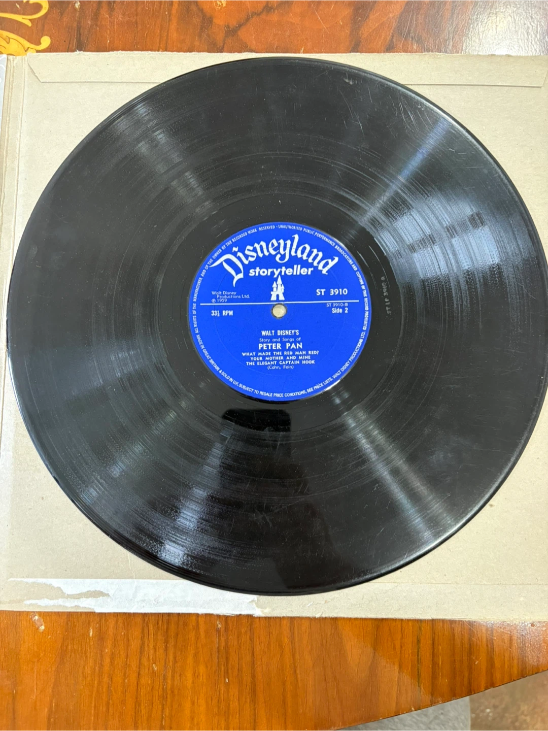 Walt Disney's Peter Pan Storyteller Record ST 3910 - photo 5