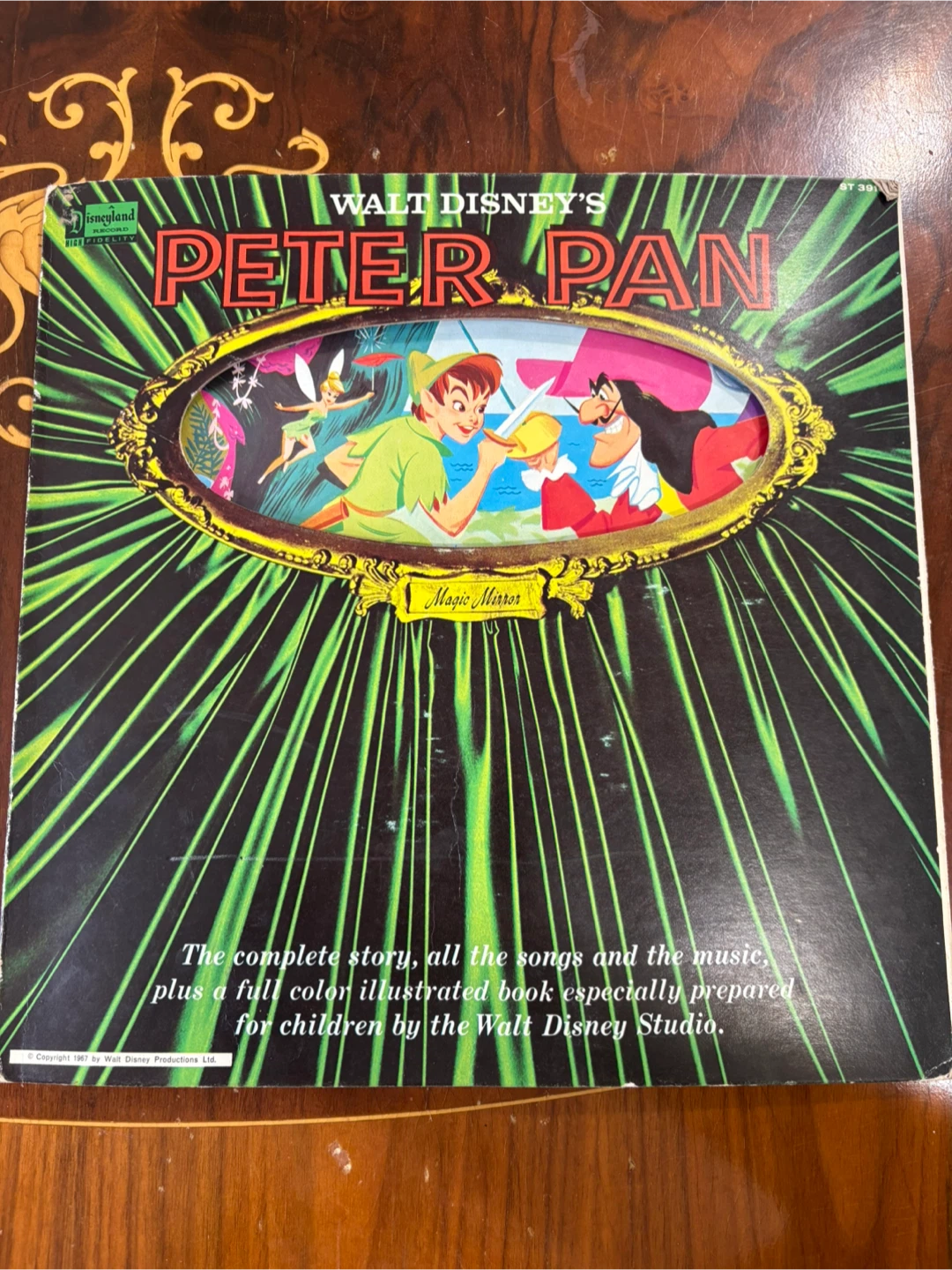 Walt Disney's Peter Pan Storyteller Record ST 3910
