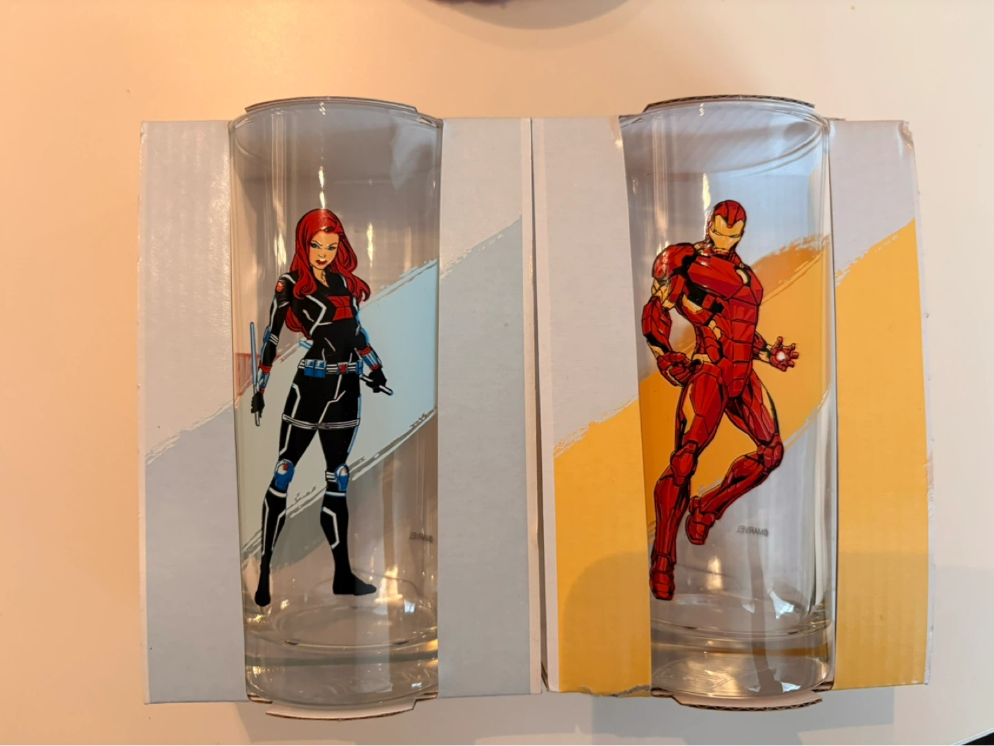 Marvel Avengers Black Widow & Iron Man Glasses (Set of 2)