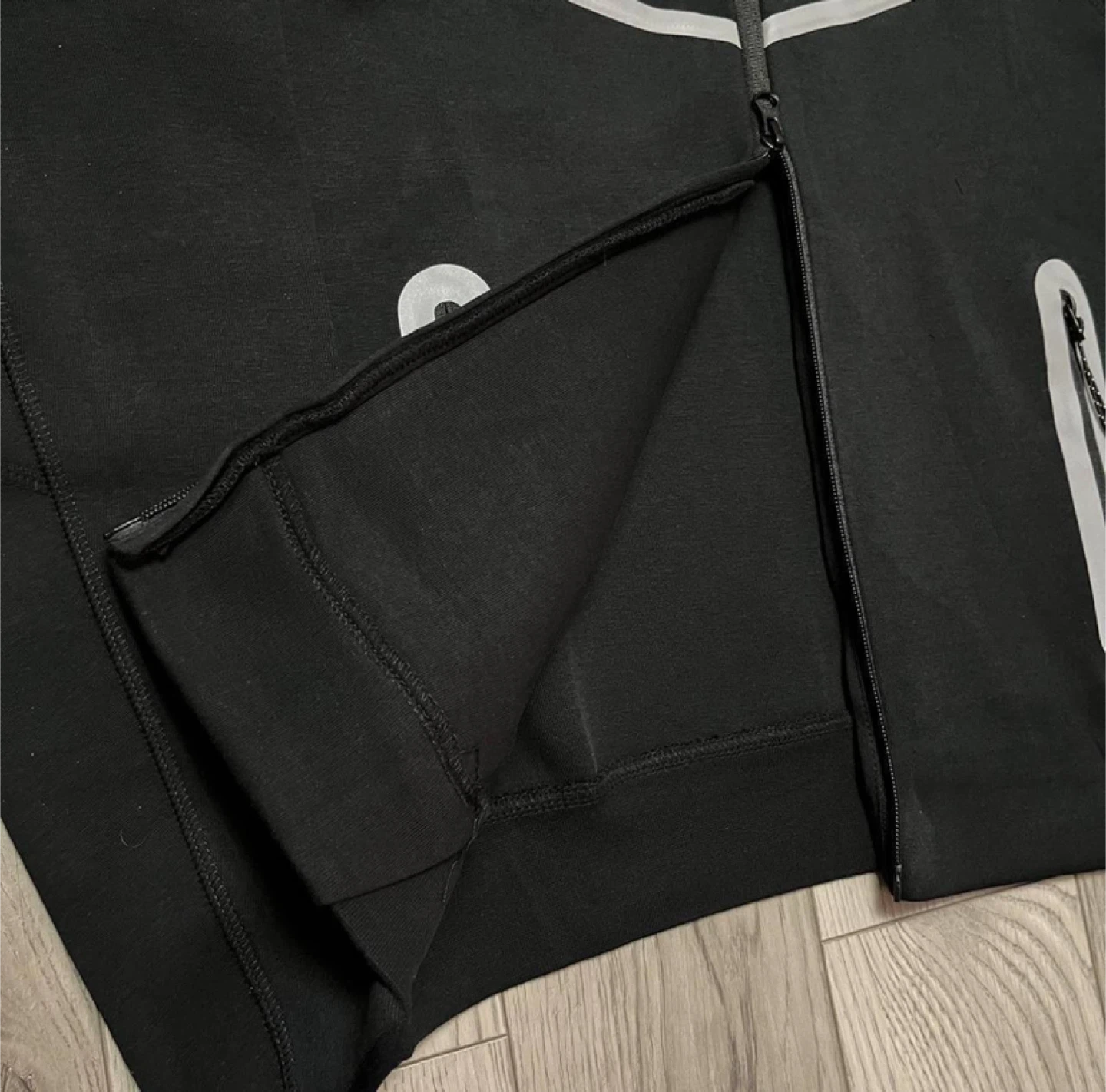 Nike Tech Fleece Full Zip Reflective Hoodie Black/White - photo 5