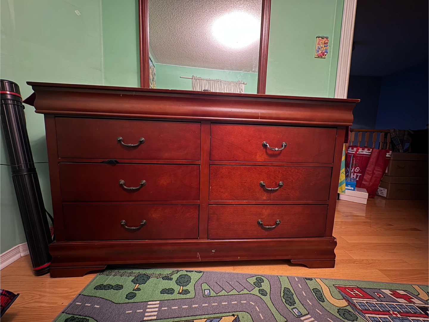 6-Drawer Dresser with Mirror PRICE NEGOTIABLE MUST GO