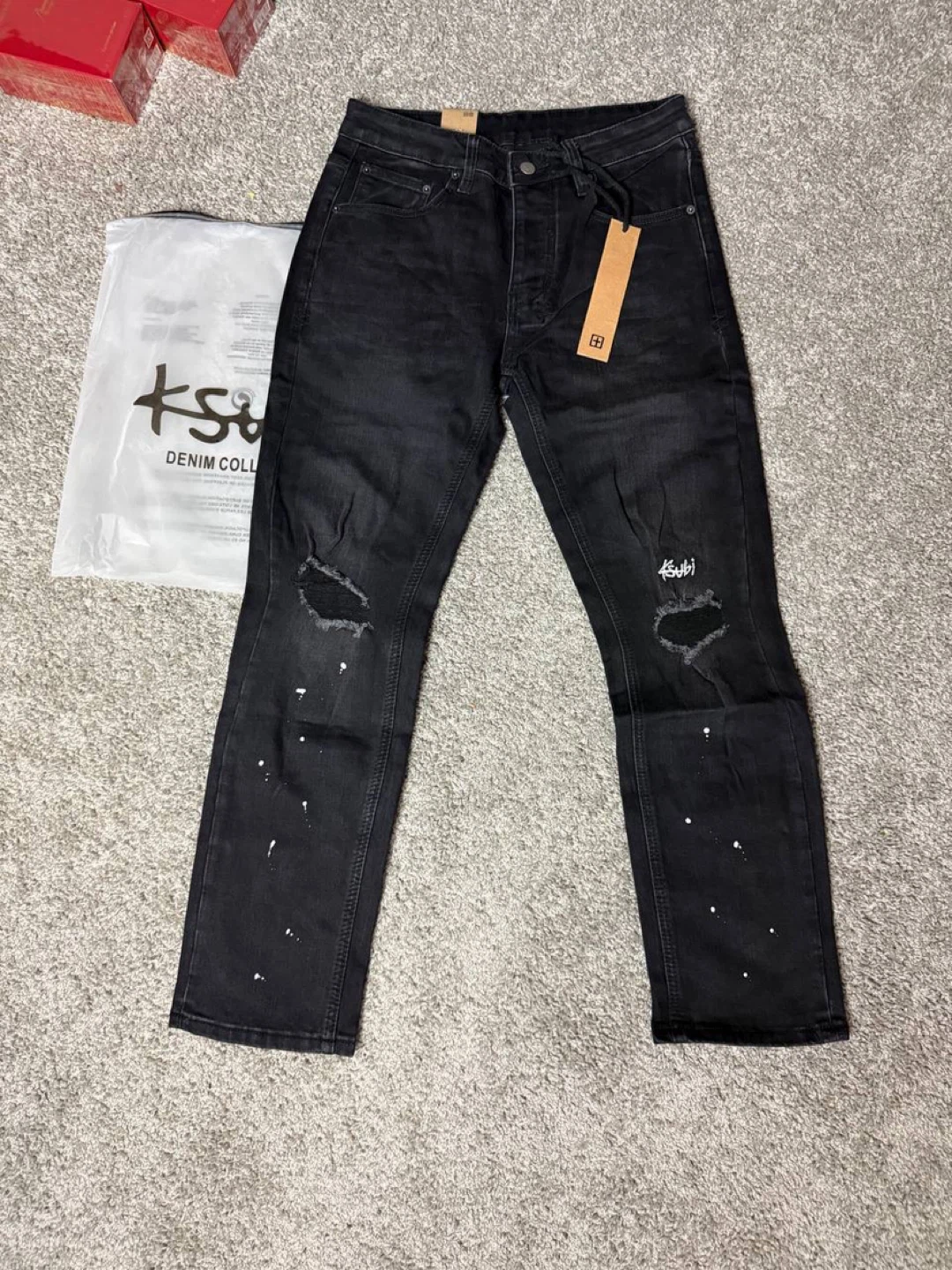Ksubi Black Distressed Denim Jeans - All Sizes