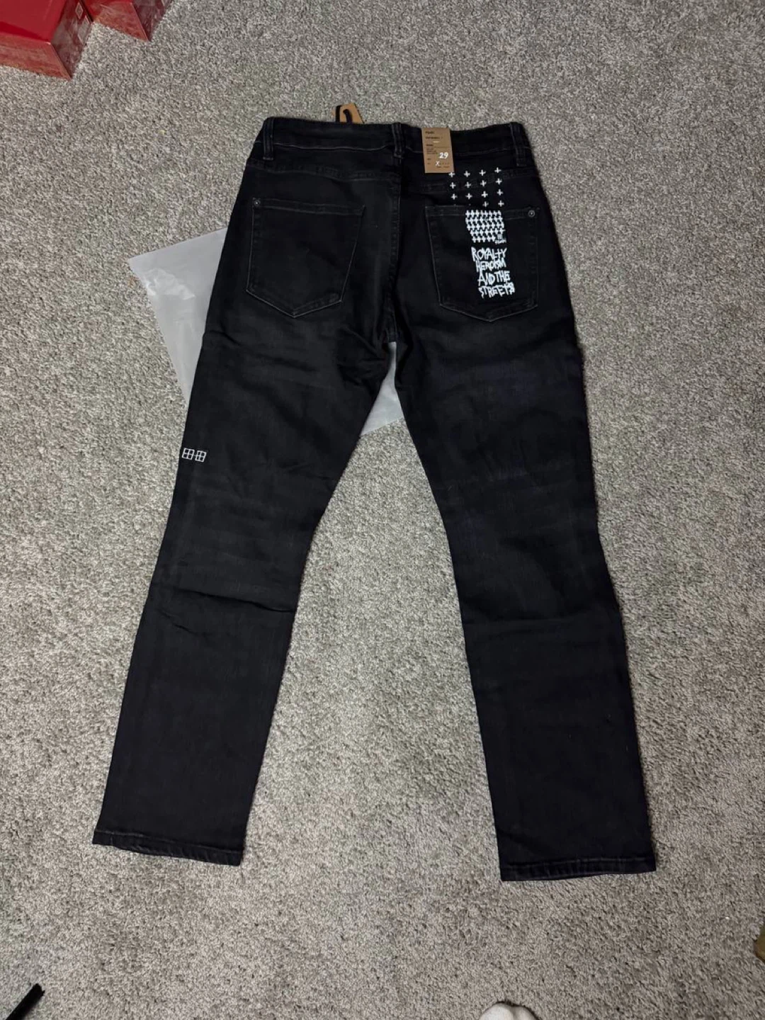 Ksubi Black Distressed Denim Jeans - All Sizes - photo 2