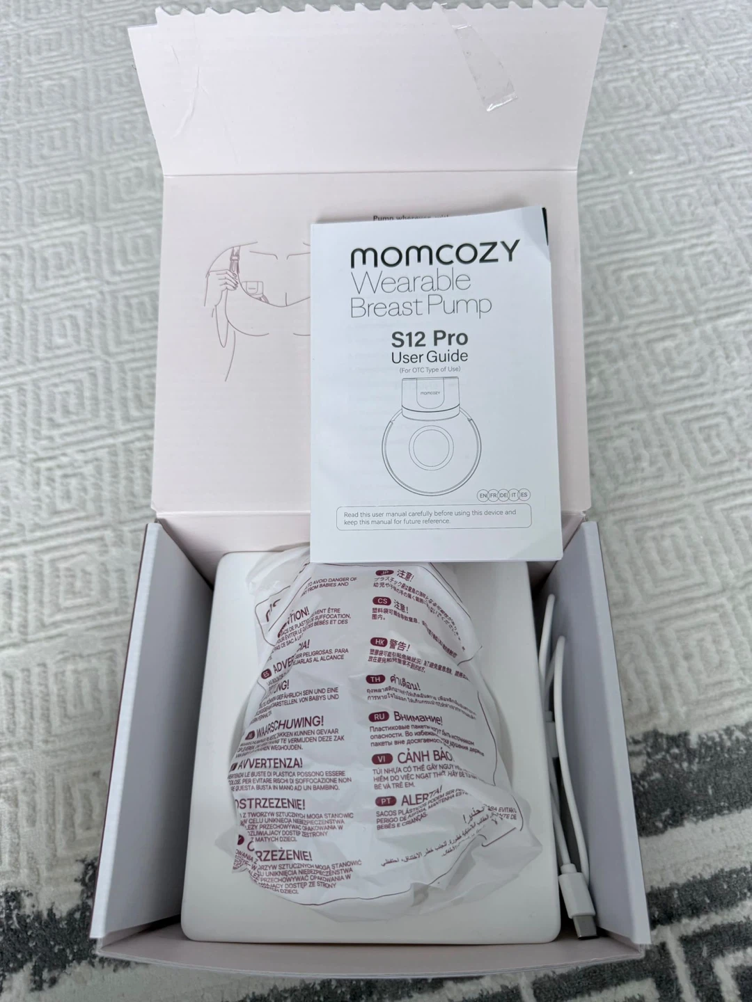 Momcozy S12 Pro Wearable Breast Pump - White - photo 3