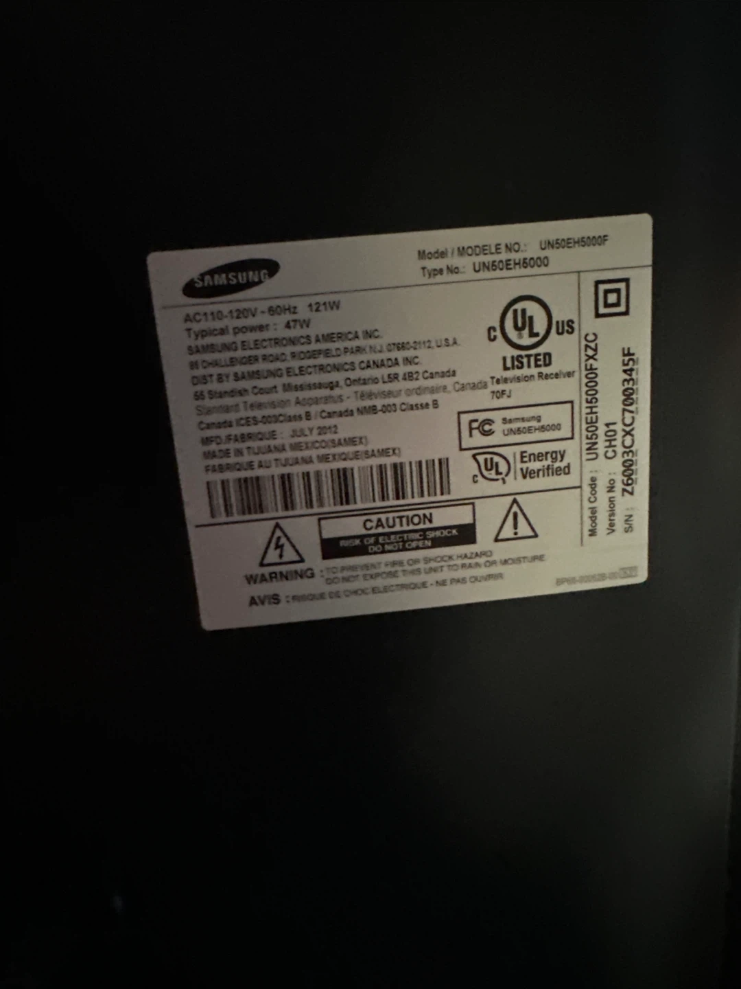 Samsung 50" UN50EH5000F - photo 4
