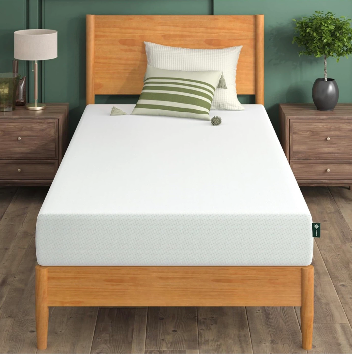 8 inch Mattress with Waterproof Cover and Fitted Cover - Twin