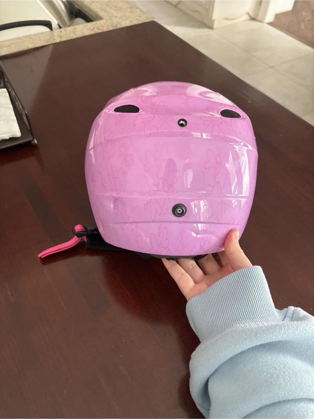 Giro Pink Ski Helmet with Flower Pattern SIZE: M/L youth - photo 4