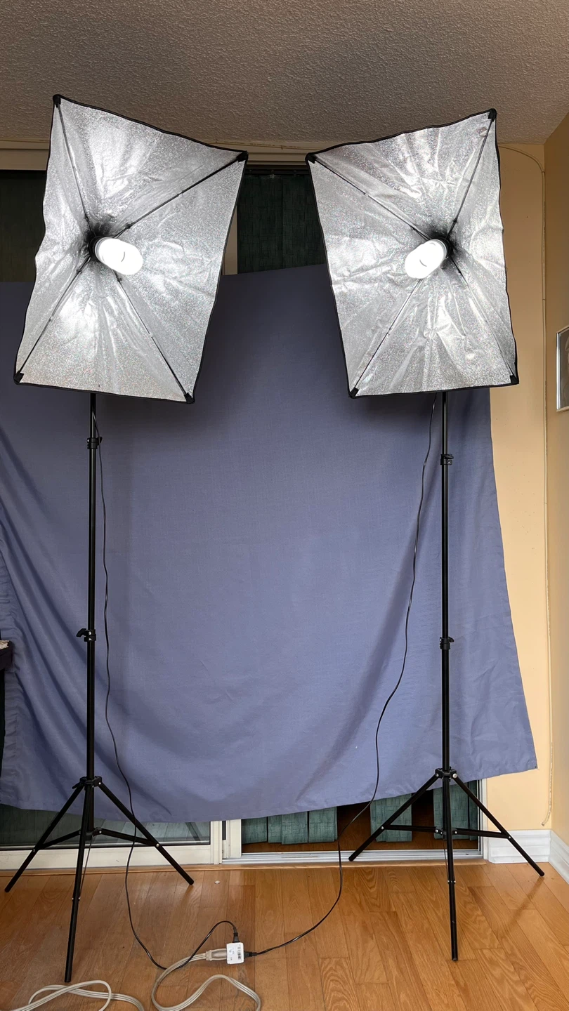 SHENHUI Lighting Softboxes with Stands (Set of 2)