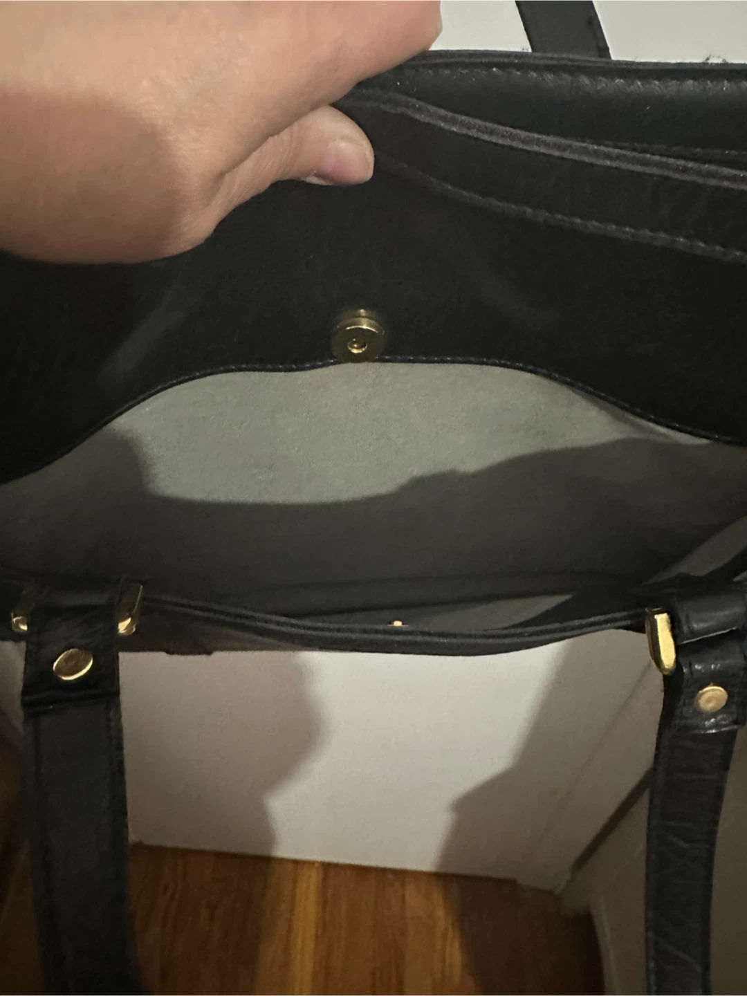 Cornett Black Faux Leather Tote Bag 🥕 - photo 3