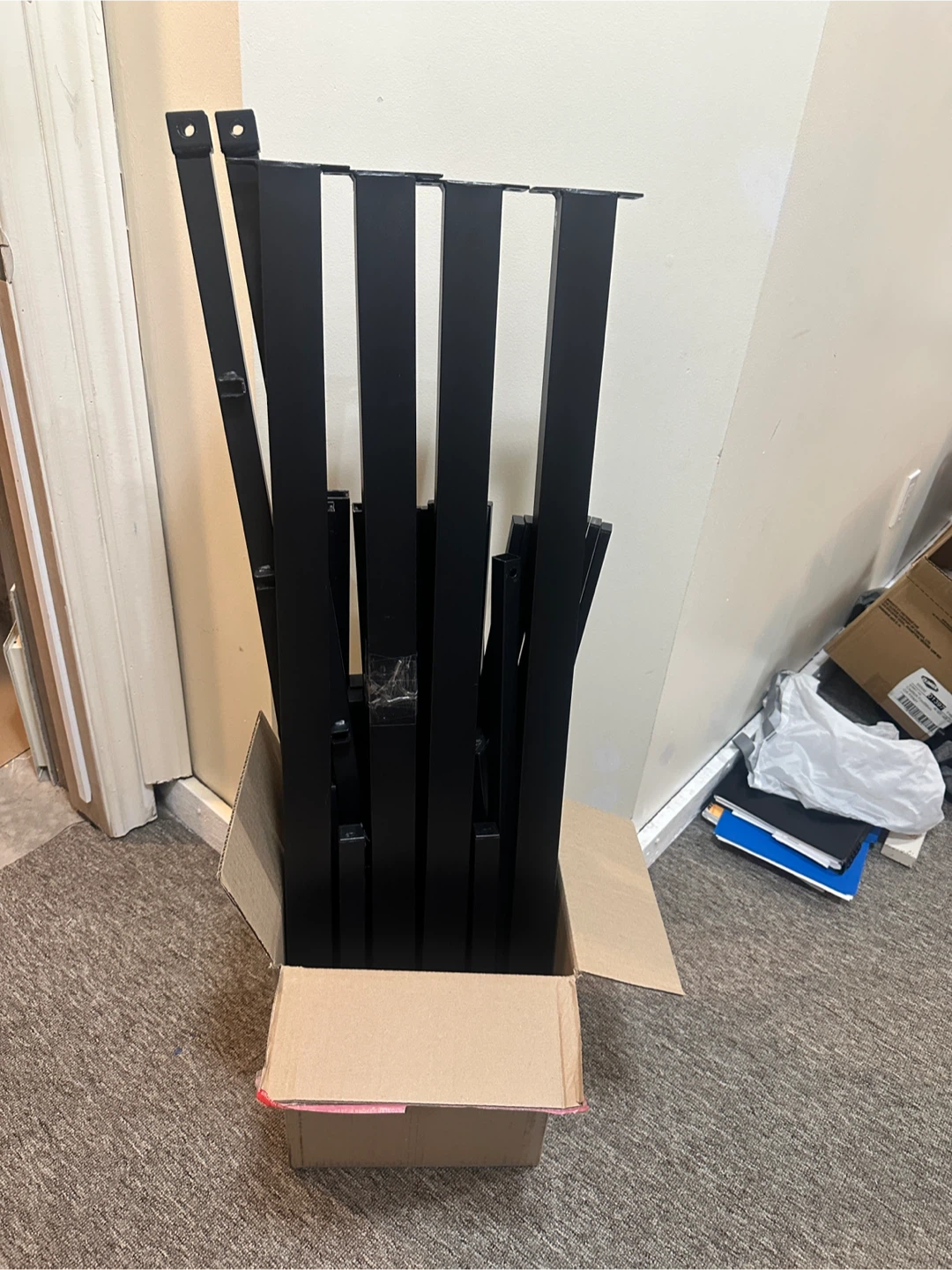 Queen Size Black Metal Bed Frame
