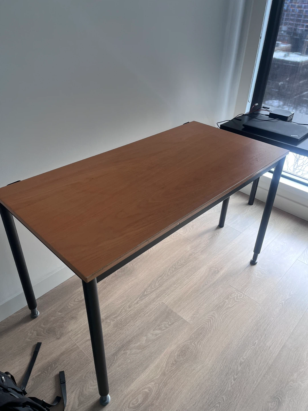 Wooden Top Desk with Metal Legs - photo 2