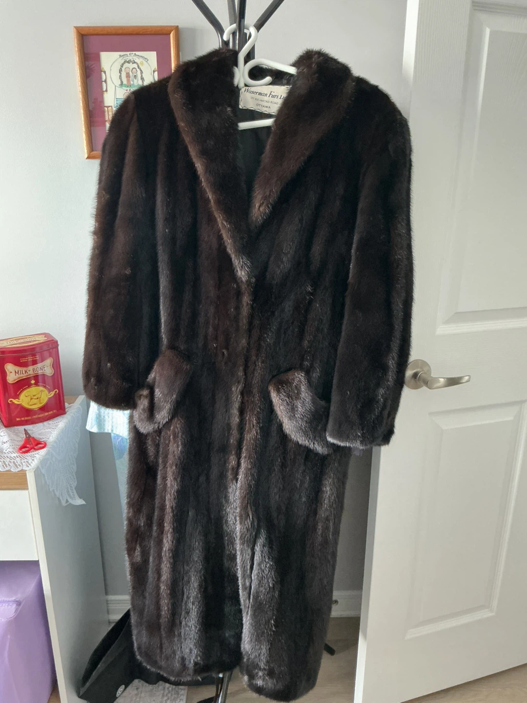 Waterman Furs Long Dark Mink Coat