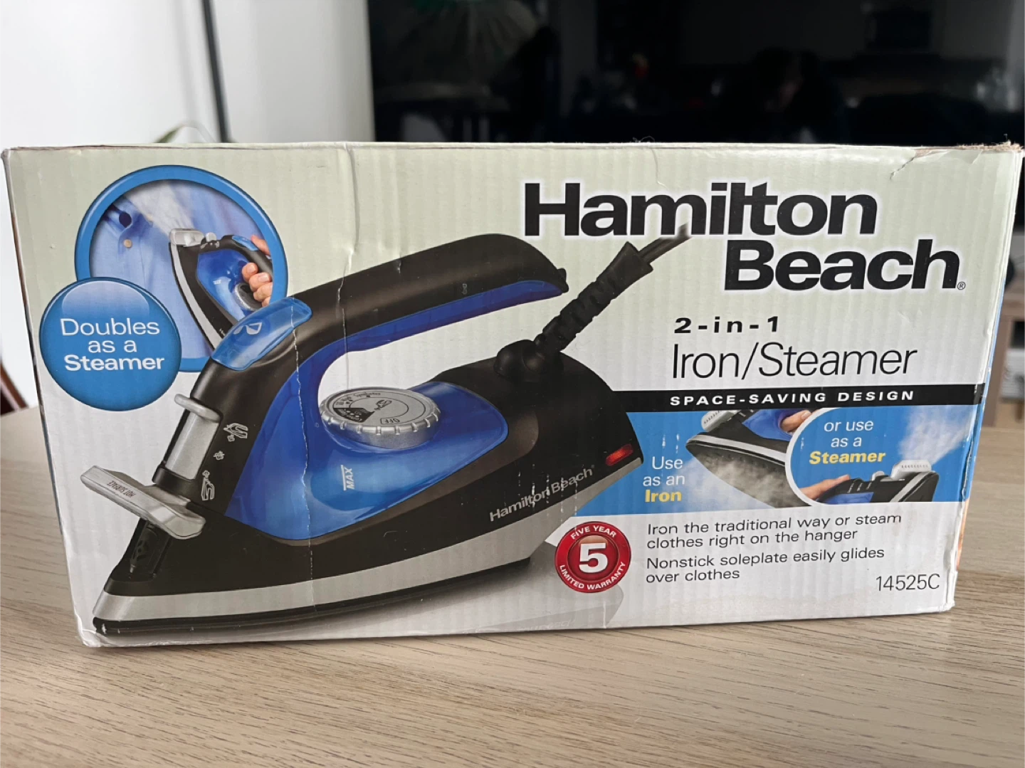Hamilton Beach 2-in-1 Iron/Steamer
