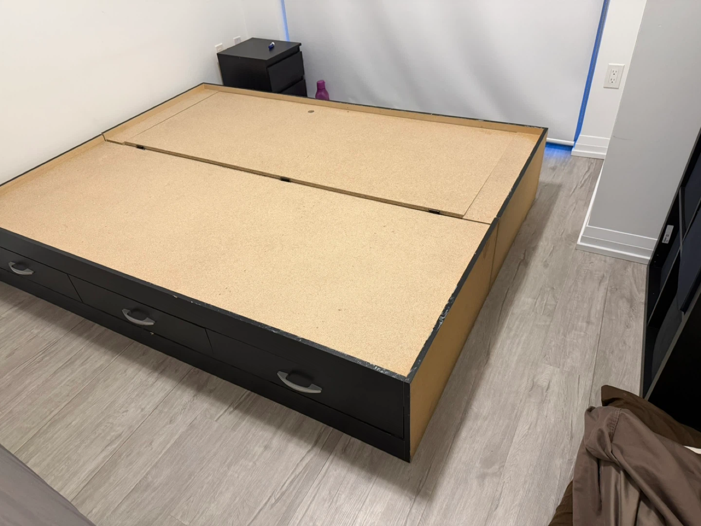 Black Storage Bed Frame